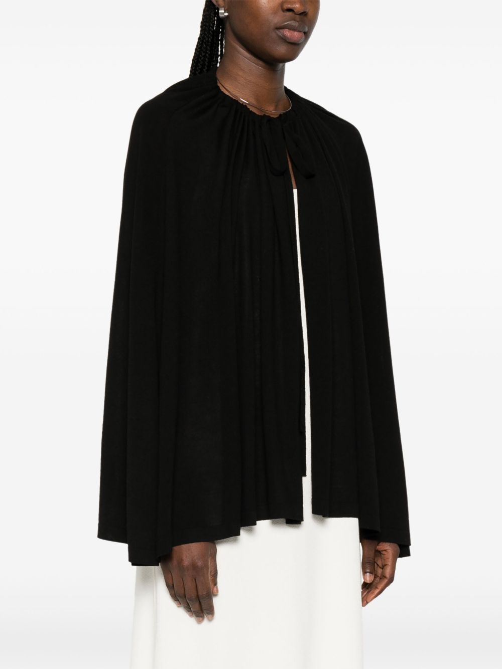 drawstring cape - 3