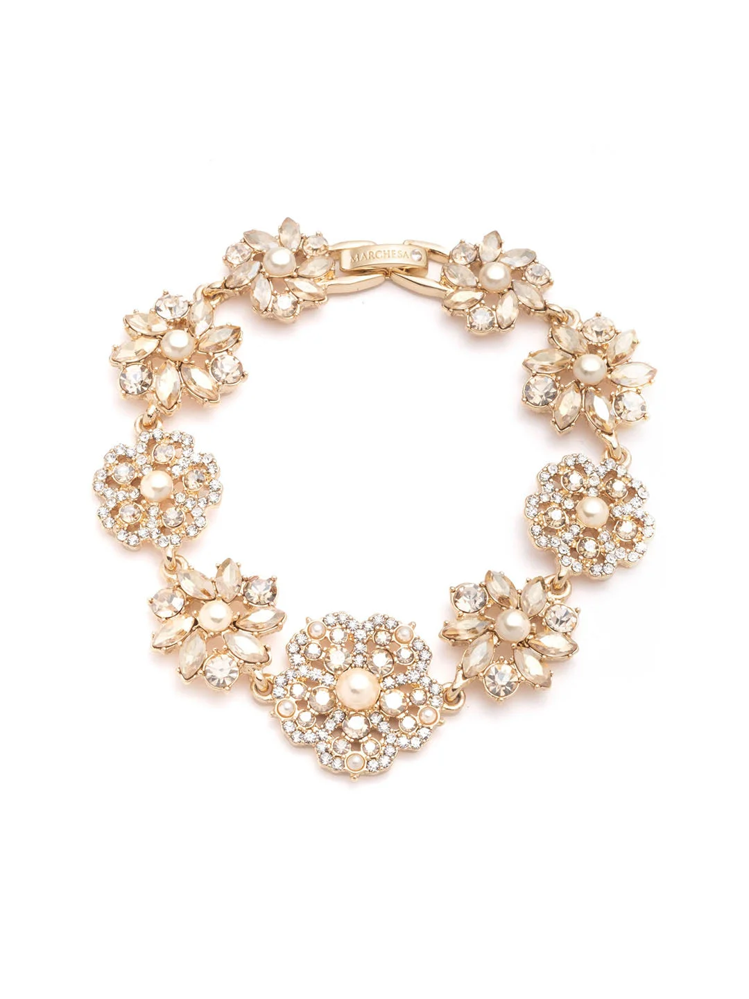 GOLD FRESH FLORAL BRACELET - 1