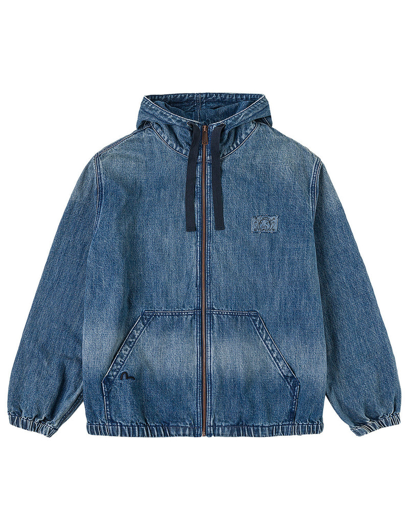 EVISU Denim Hooded Anorak Jacket outlook