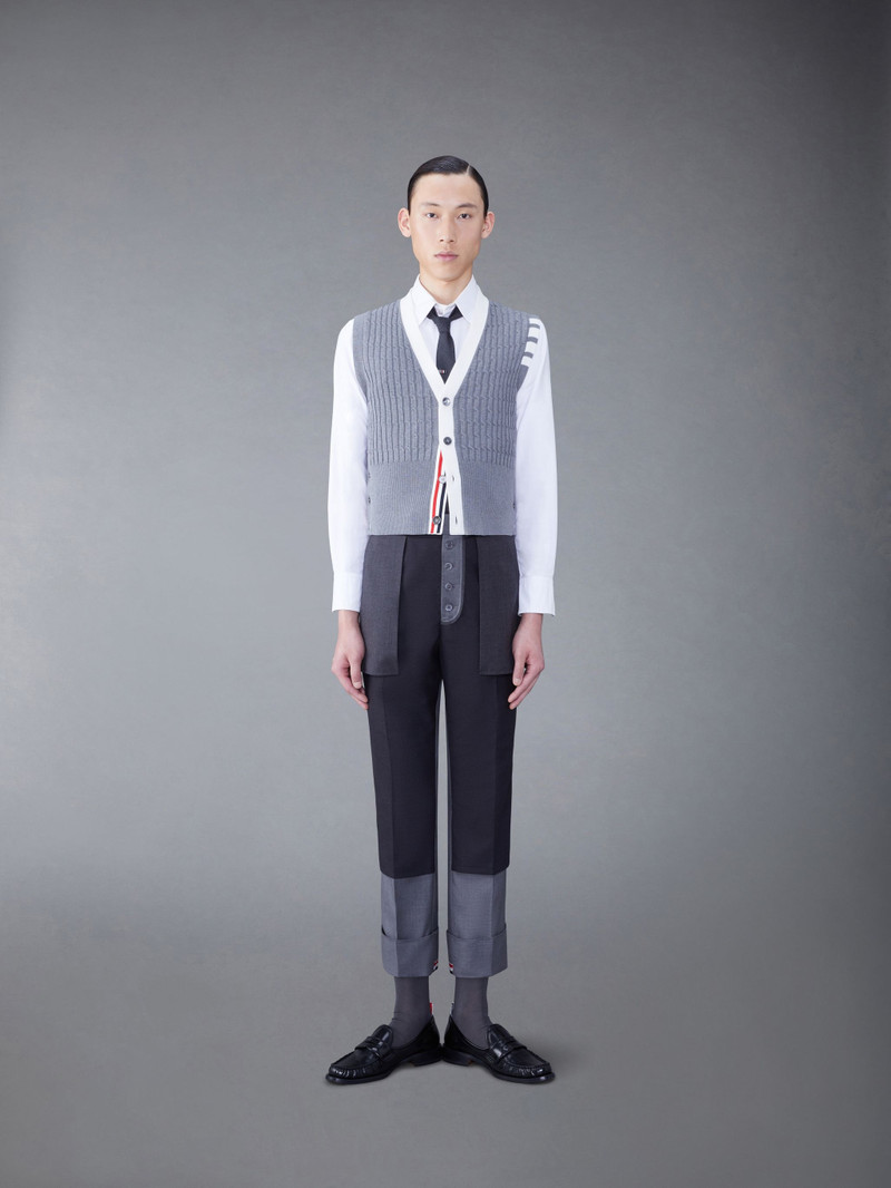 V-neck knitted waistcoat 3