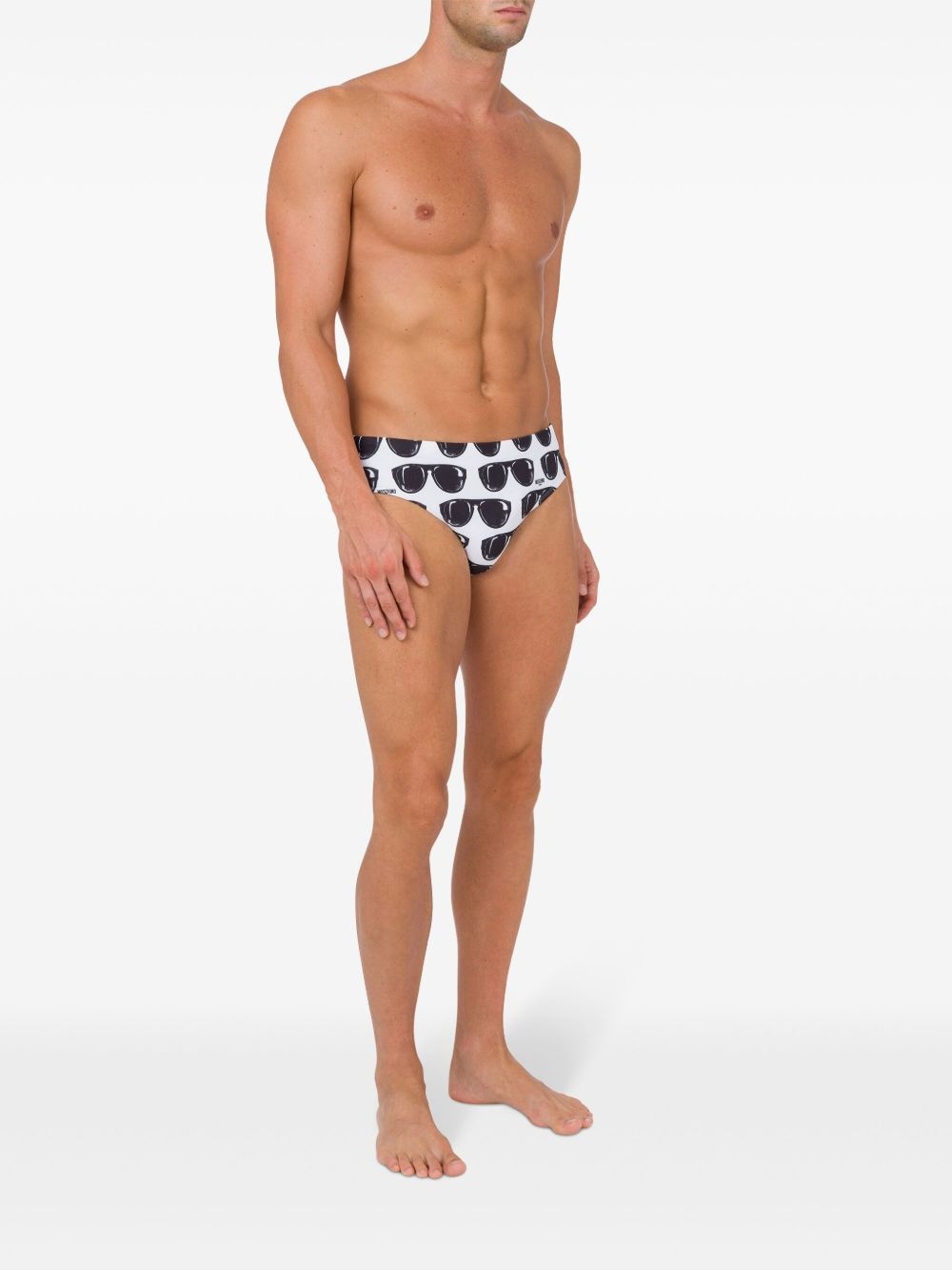 sunglssed-print swim briefs - 3