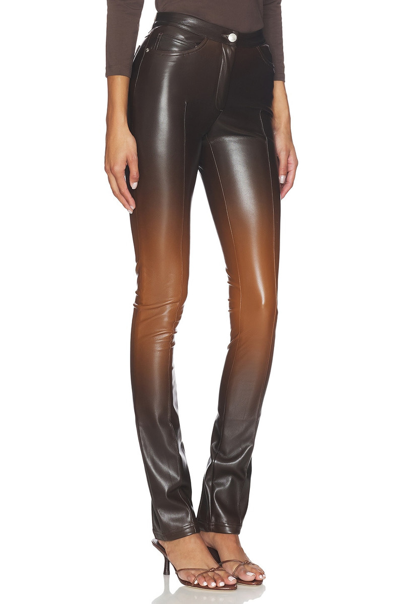 Zippers Faded Faux Leather Skinny Pant 2