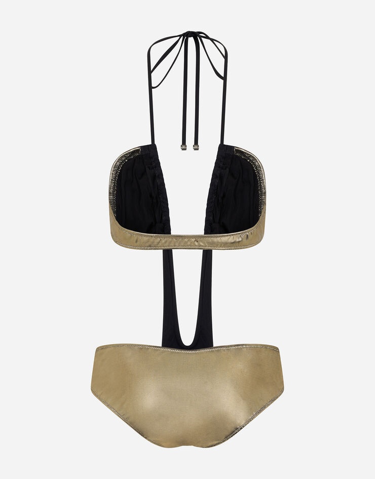 One-piece swimsuit with plunging neckline - 2