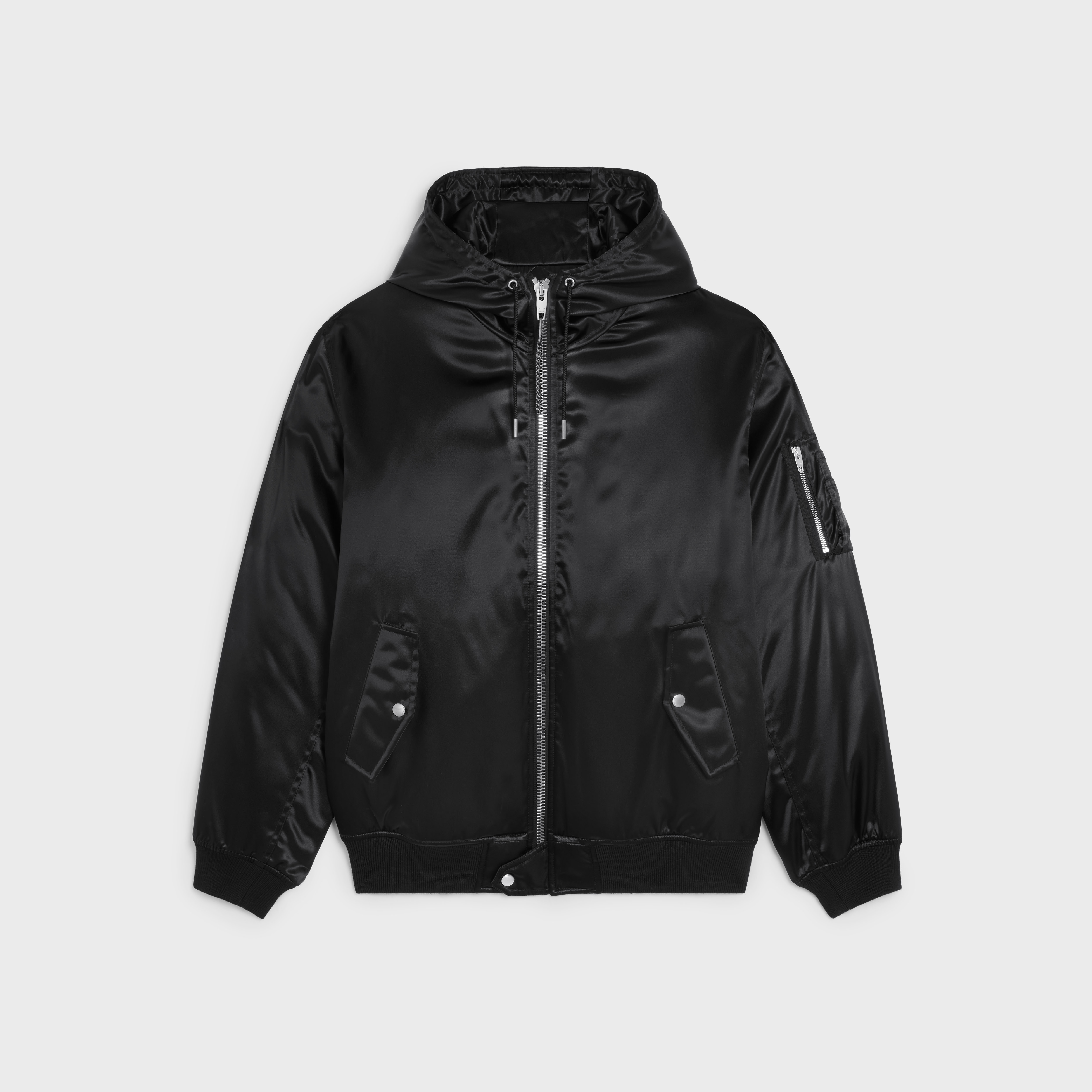 CELINE BOMBER JACKET IN SATIN-FINISH NYLON - 1