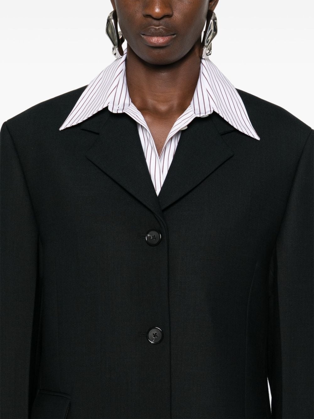 single-breasted blazer - 5