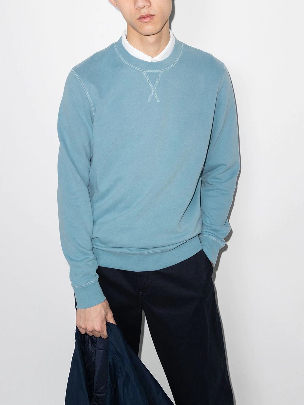 loopback crew-neck sweatshirt - 2