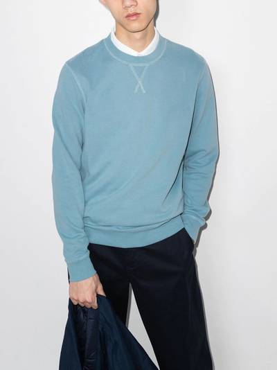 Sunspel loopback crew-neck sweatshirt outlook