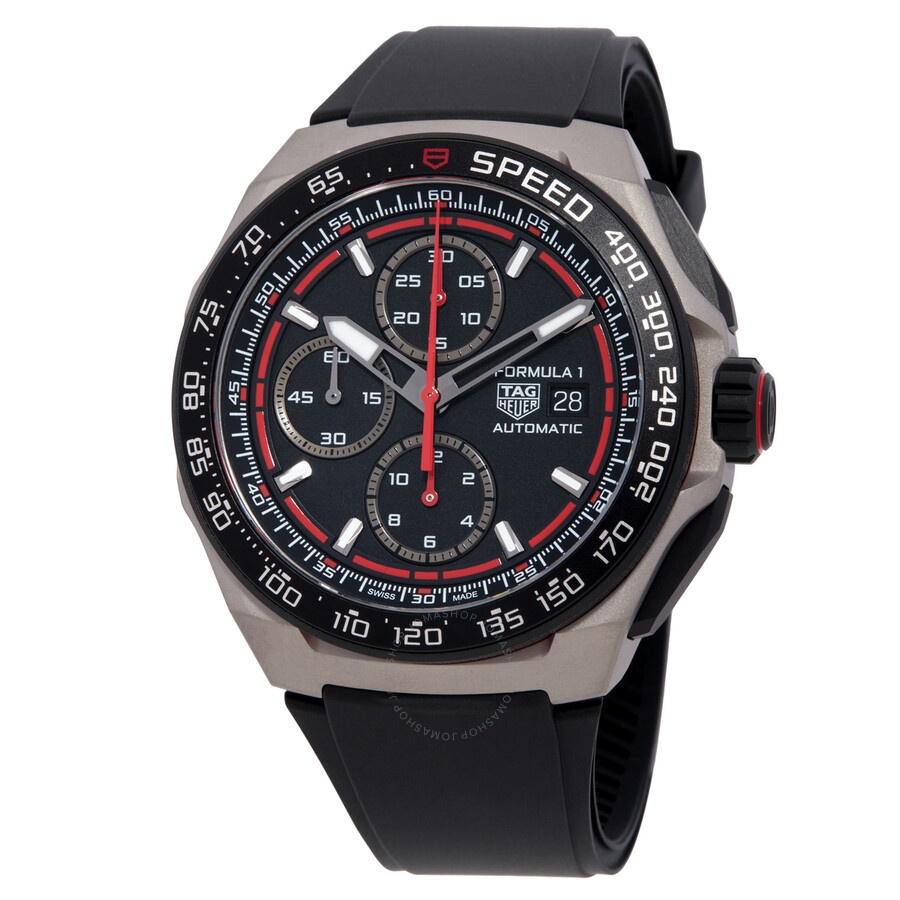 Tag Heuer Formula 1 Chronograph Automatic Black Opalin Dial Watch CBZ2082.FT8096 - 1