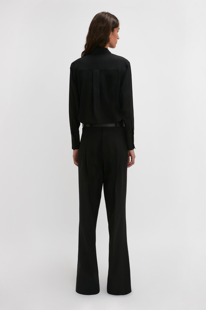 Reverse Front Trouser In Black 4