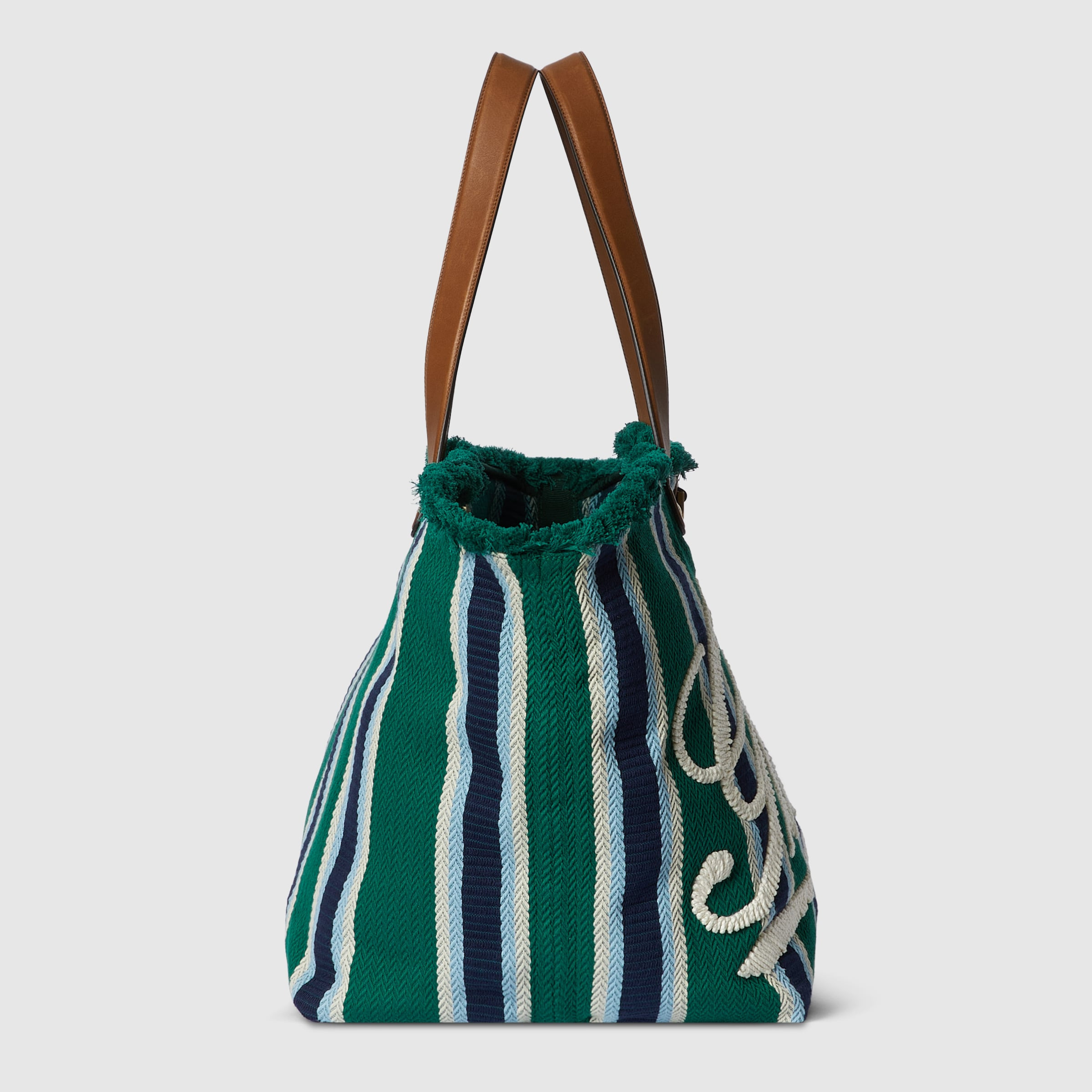 Large embroidered canvas tote bag - 9