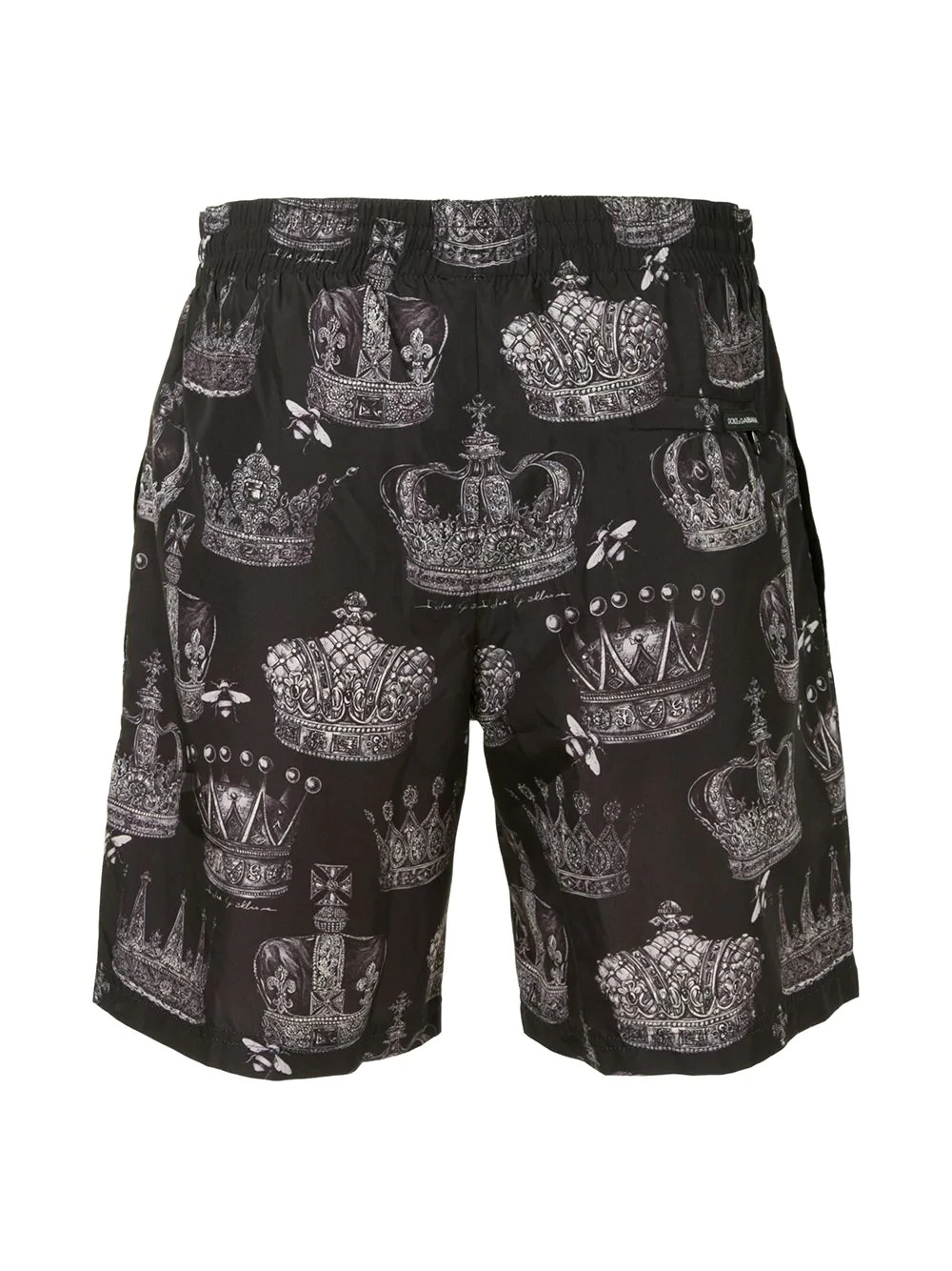 crown print swim shorts - 2