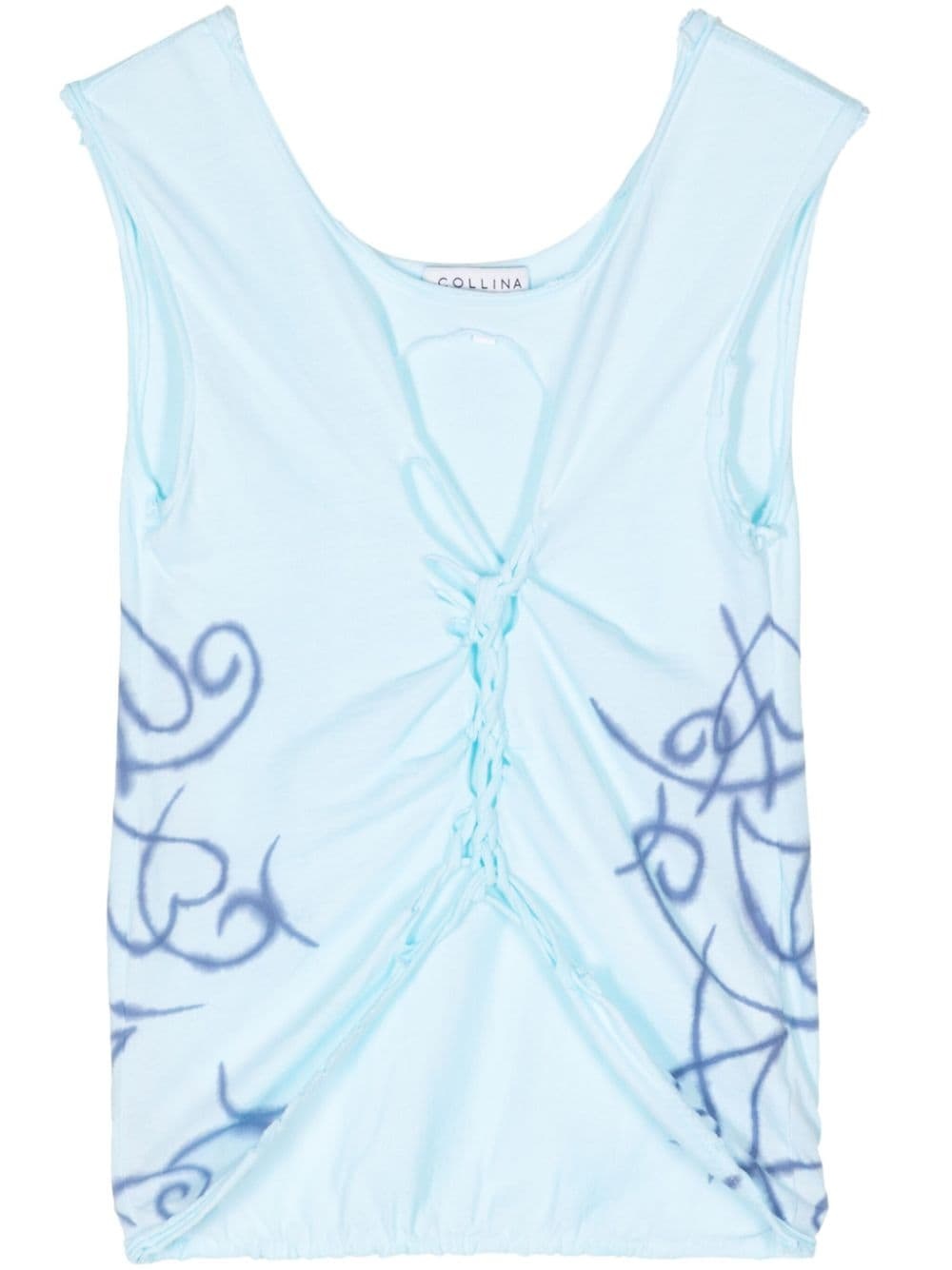 twist-front organic-cotton top - 1