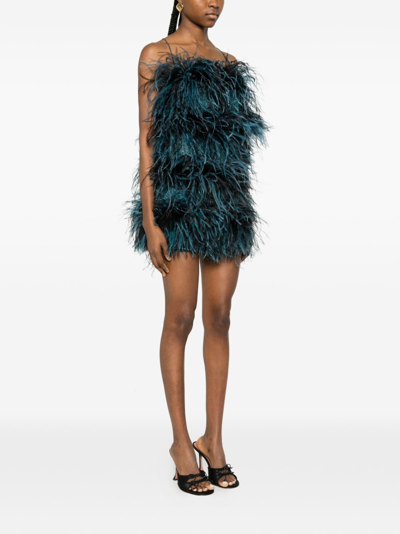 feathered mini dress 3