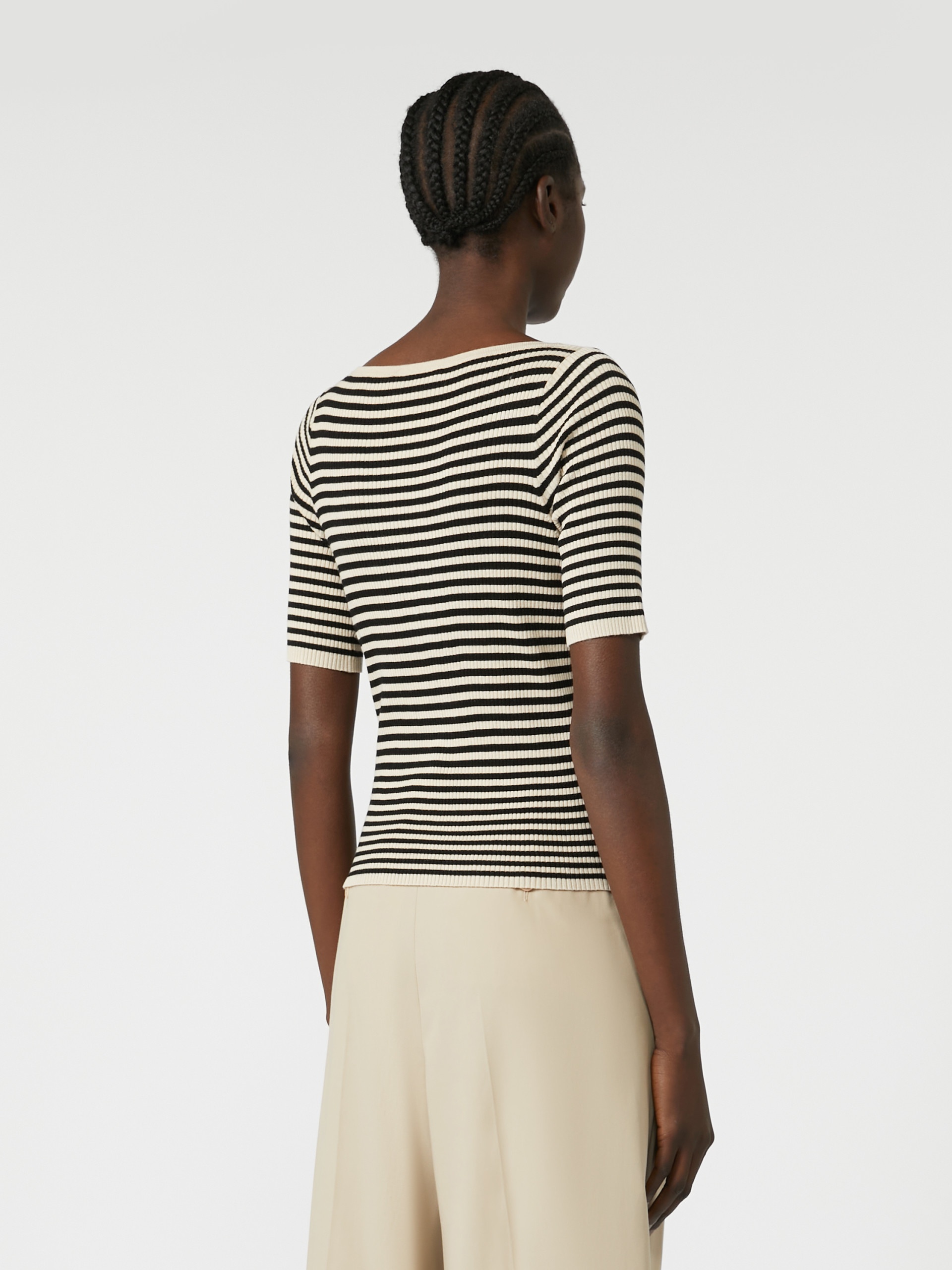 WASER Slim-fit stretch viscose T-shirt - 4