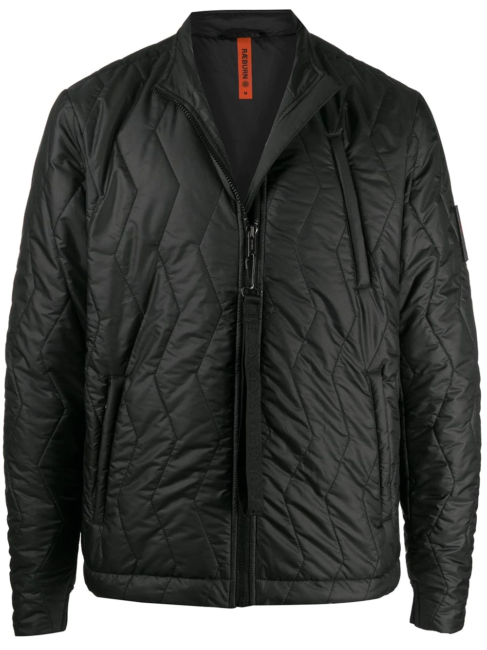 zip-up quilted jacket - 1