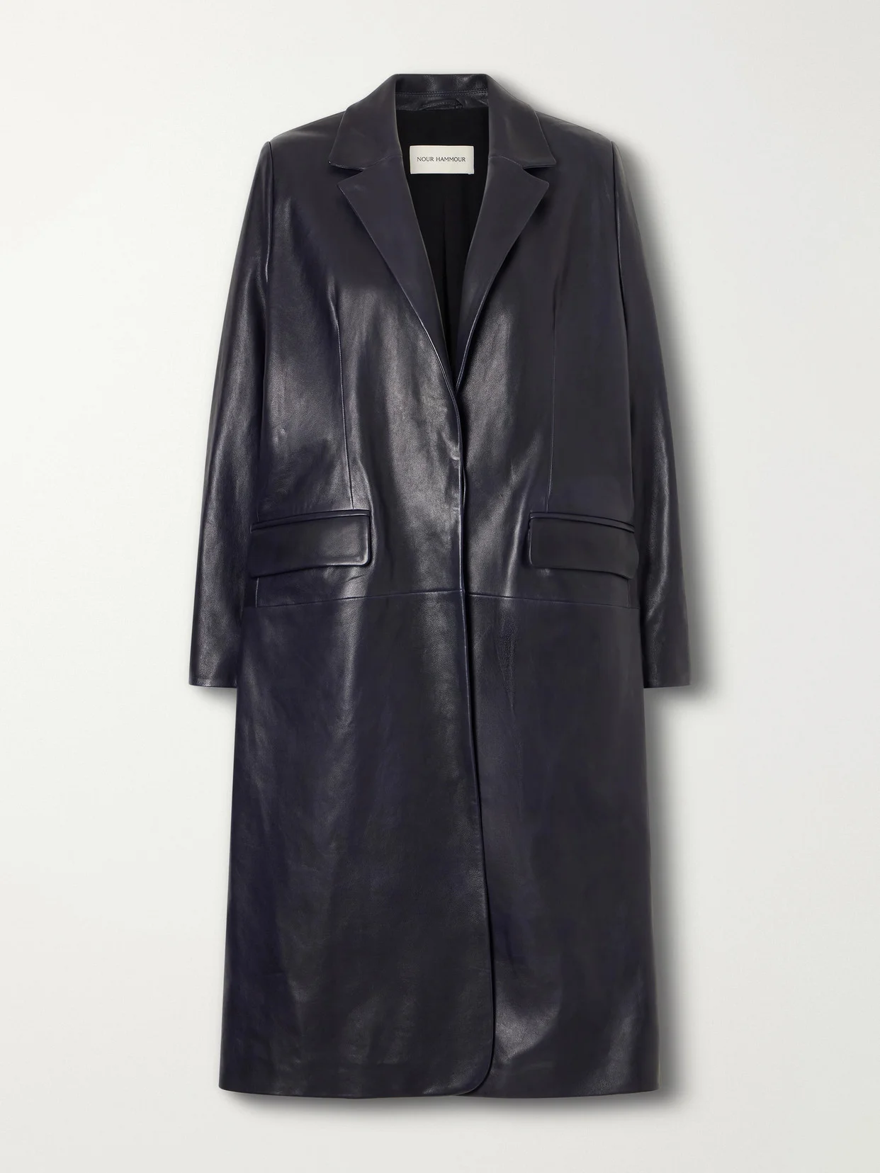 Isaline Leather Coat - 1