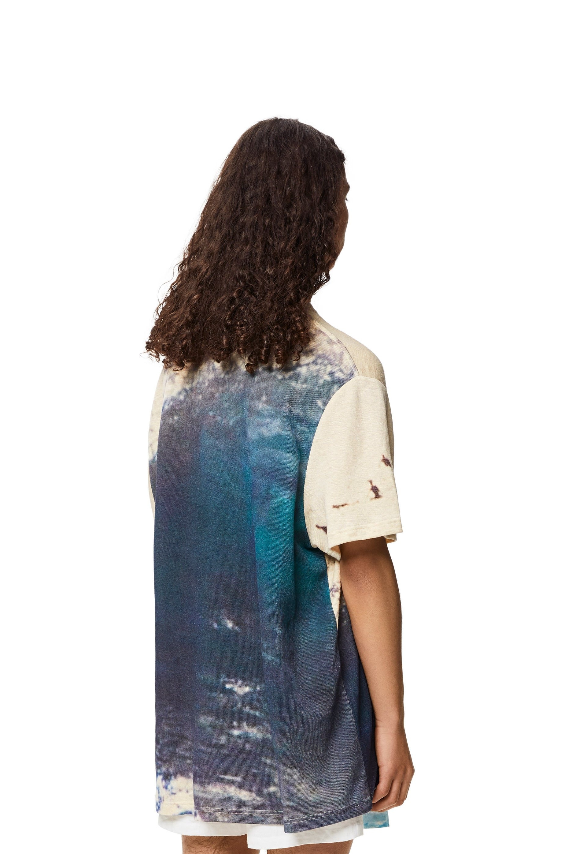 All-over surf print T-shirt in cotton - 4