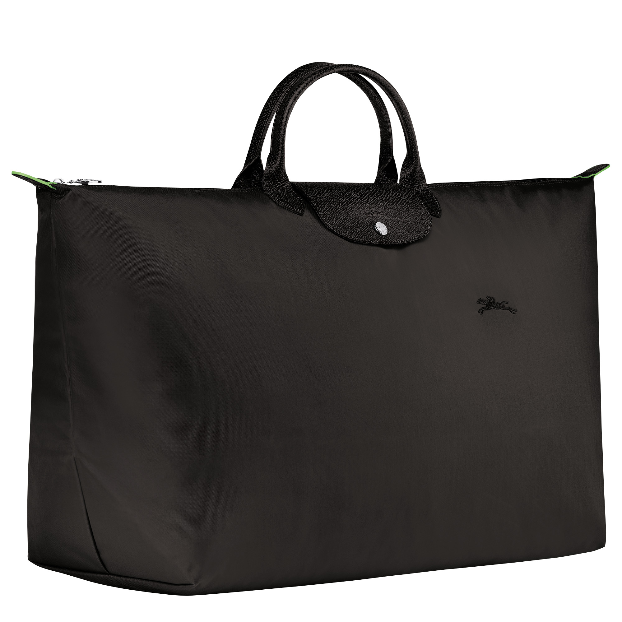 Le Pliage Green M Travel bag Black - Recycled canvas - 3