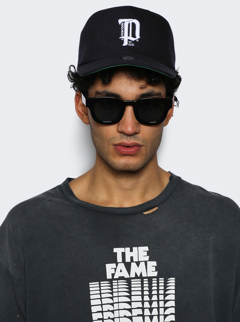 "p" Baseball Hat Dark Navy - 2