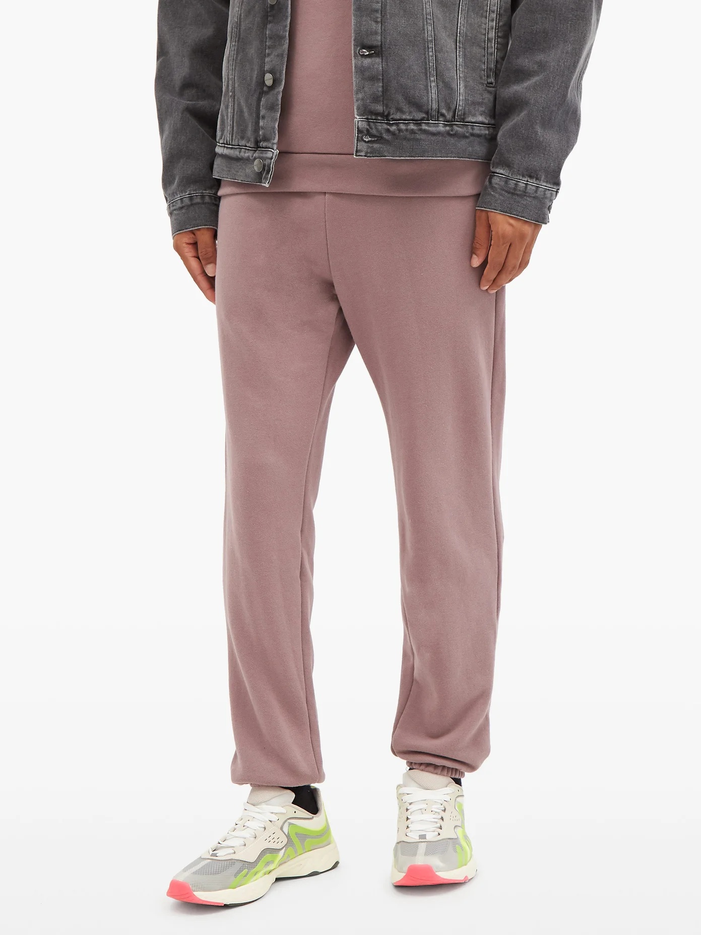 LA cotton-terry track pants - 6