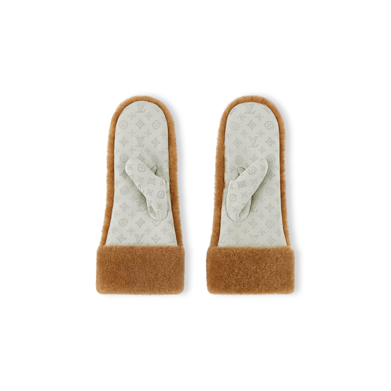 Louis Vuitton Monogram Shearling Mitts outlook