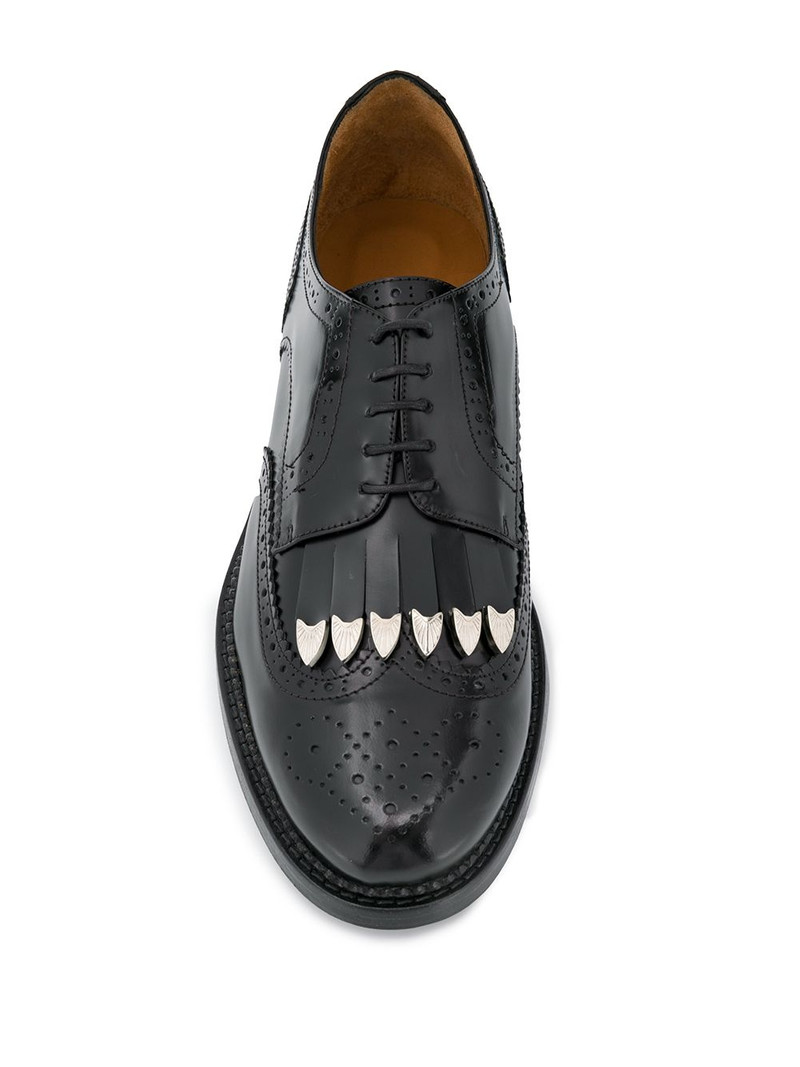 brogue detail lace-up shoes 4