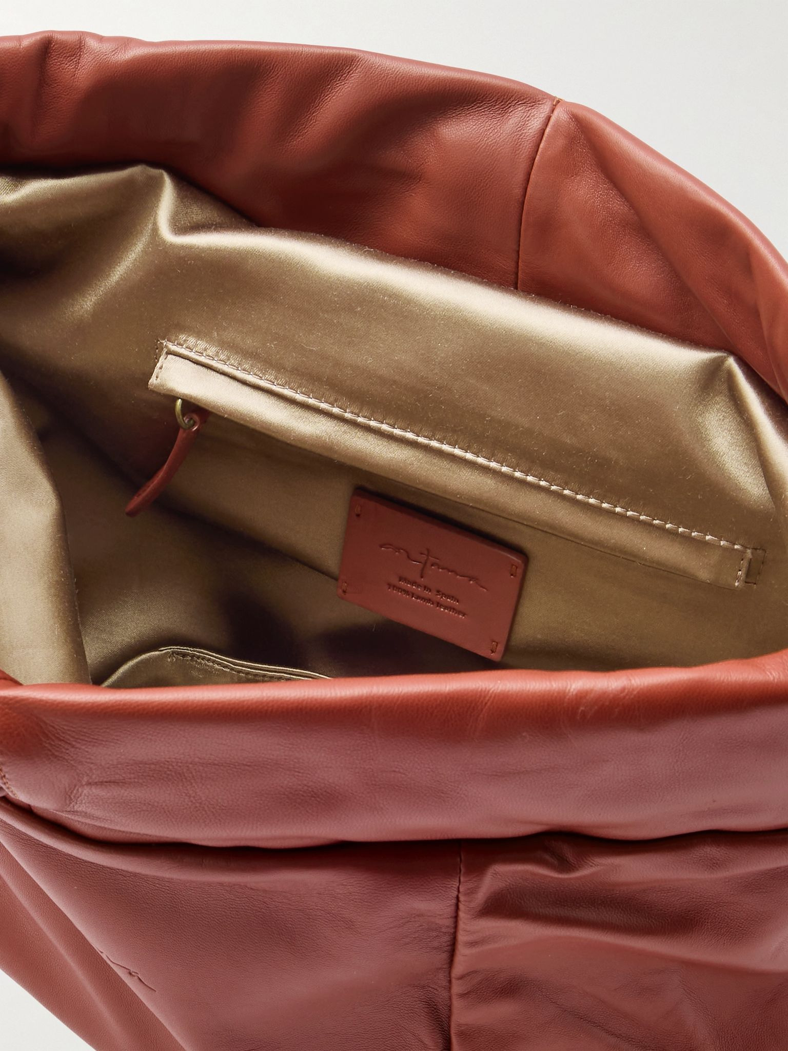 Leather shoulder bag Brick - 5