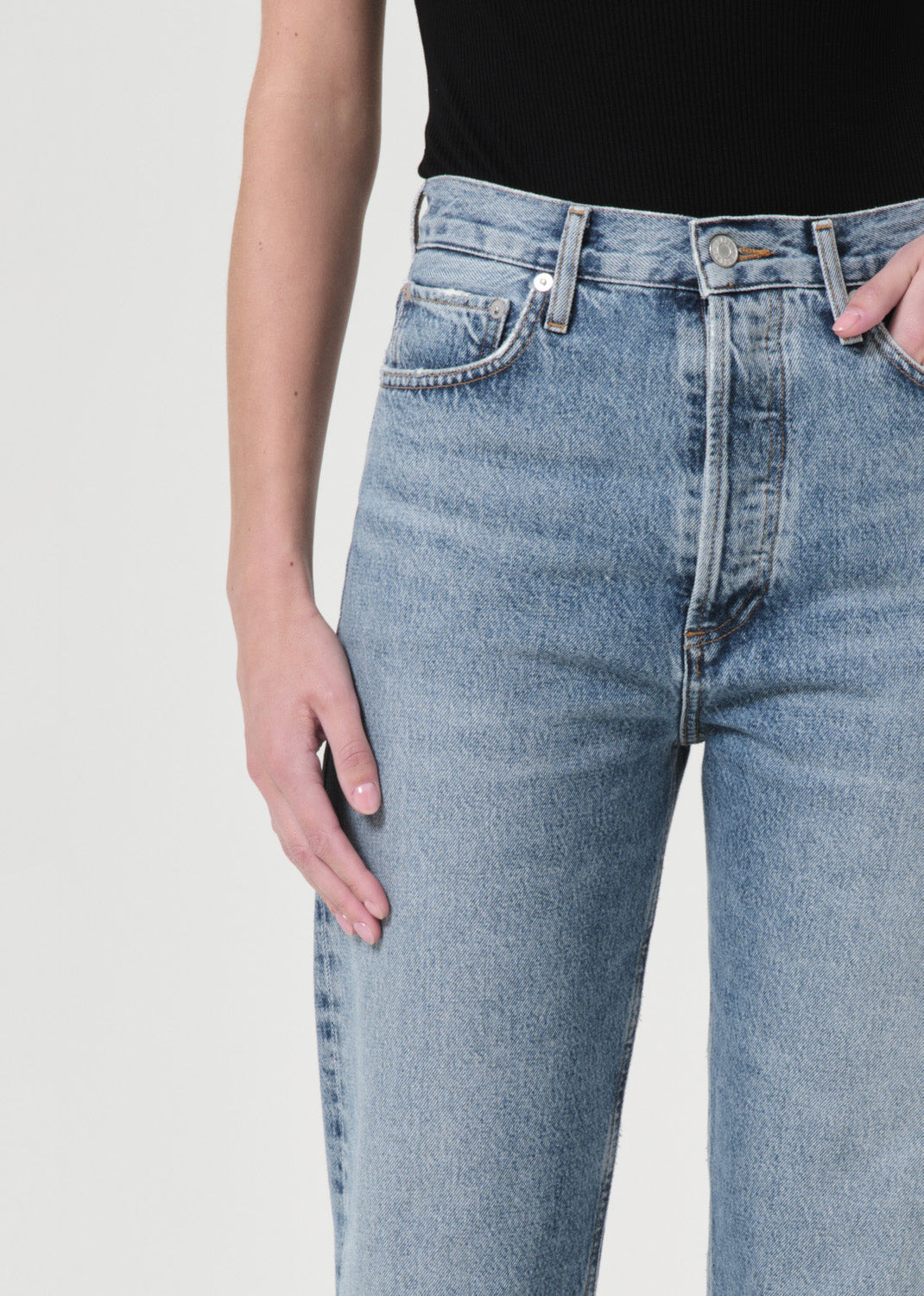 90'S PINCH WAIST HIGH RISE STRAIGHT IN NAVIGATE - 5