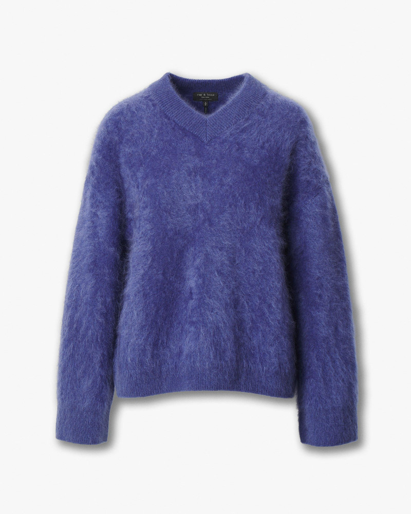 Jada Brushed Cashmere V-Neck Sweater 1