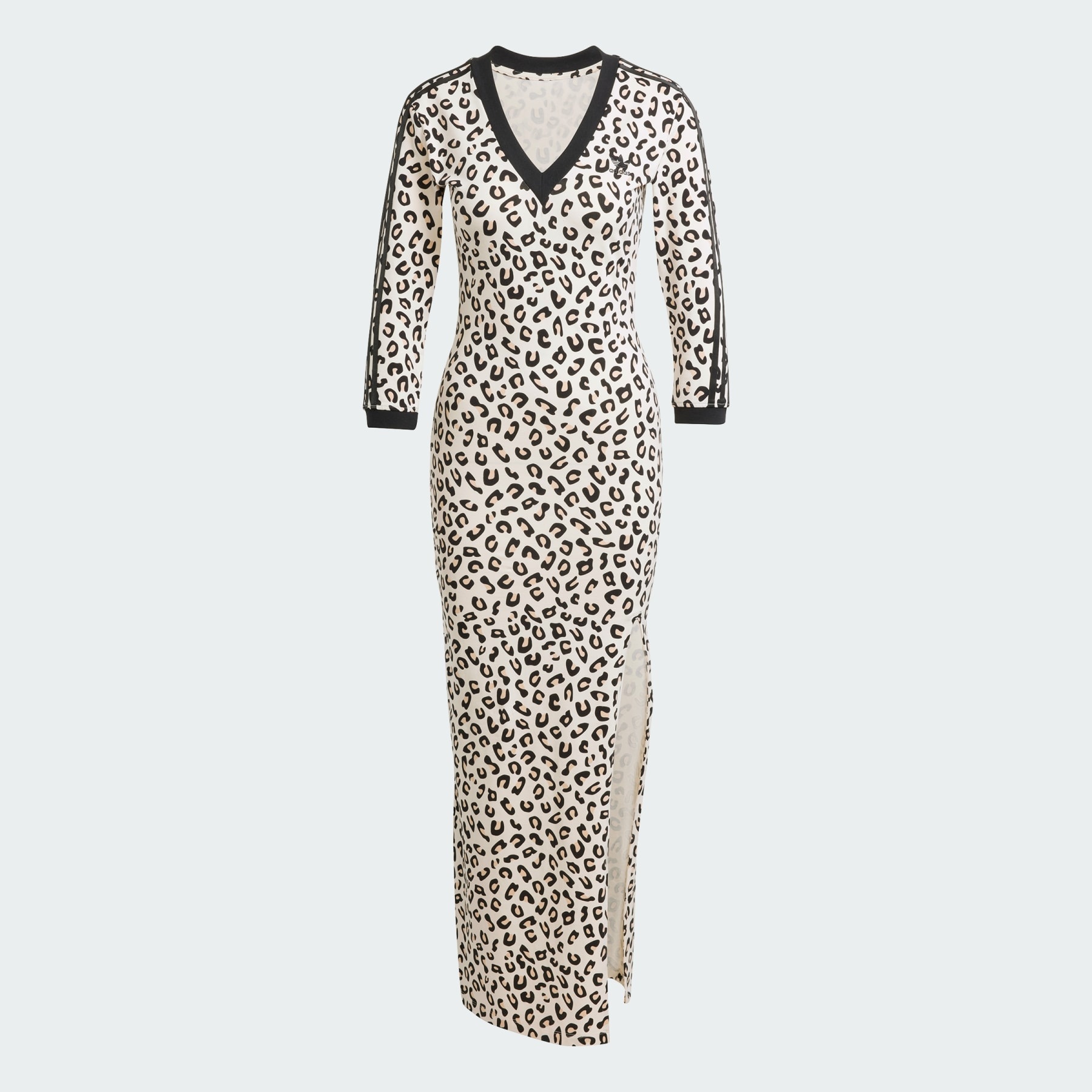 Leopard 3-Stripes Maxi Dress - 1