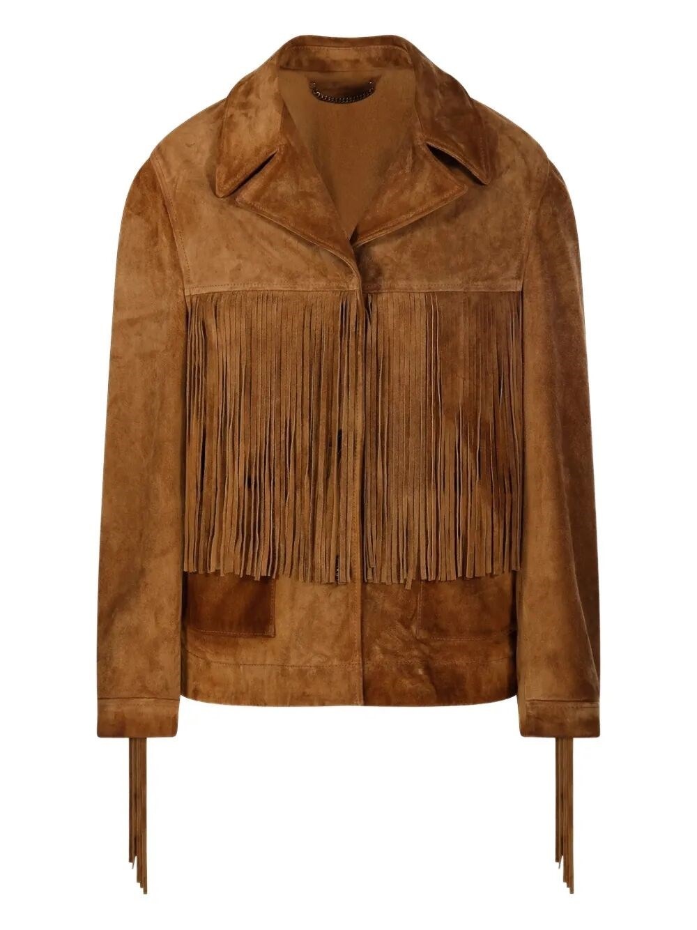 `Journey` Leather Jacket With Fringes - 1
