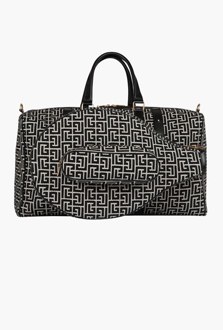 Bicolor jacquard tennis bag - 1