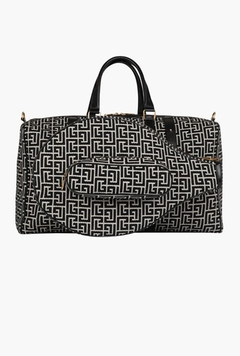 Bicolor jacquard tennis bag 1