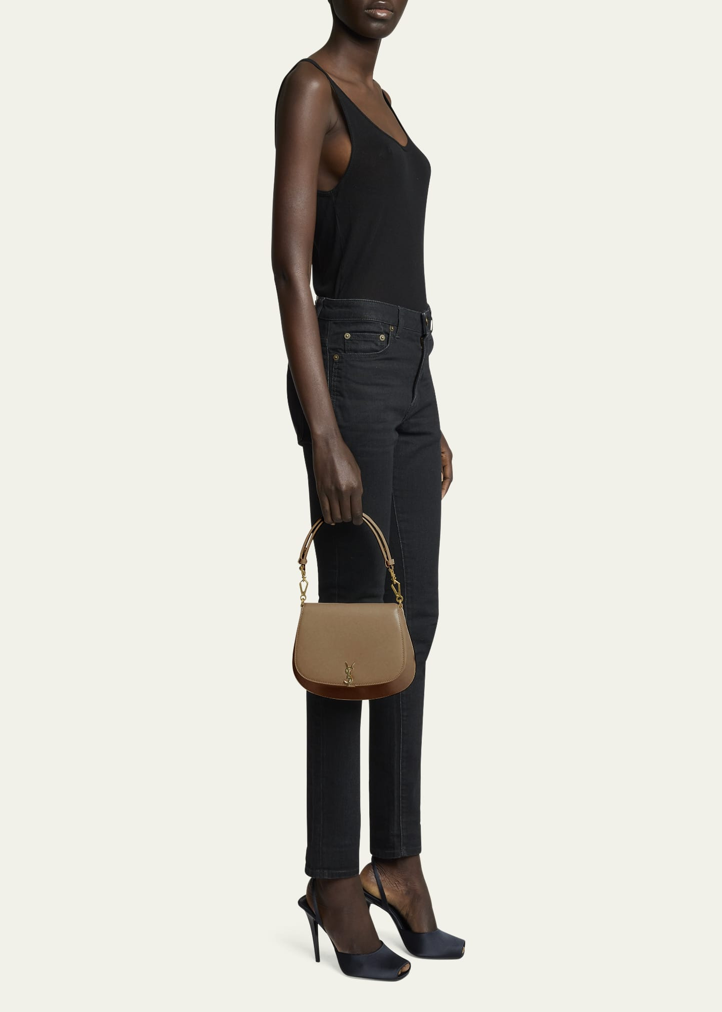 Voltaire Top-Handle Bag in Smooth Leather - 5