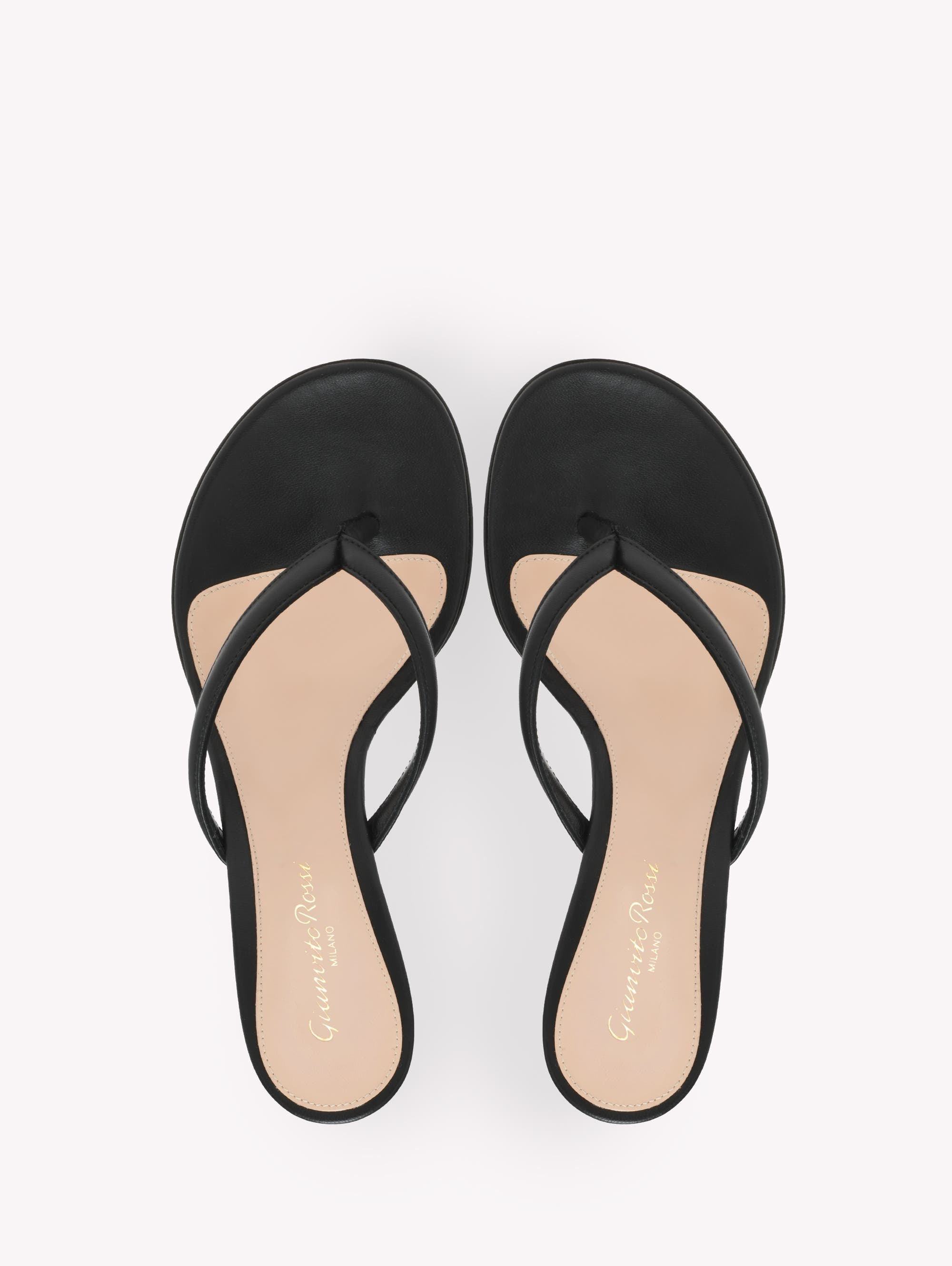 Gianvito Rossi Calypso Sandals in Black Nappa at Nordstrom - 3