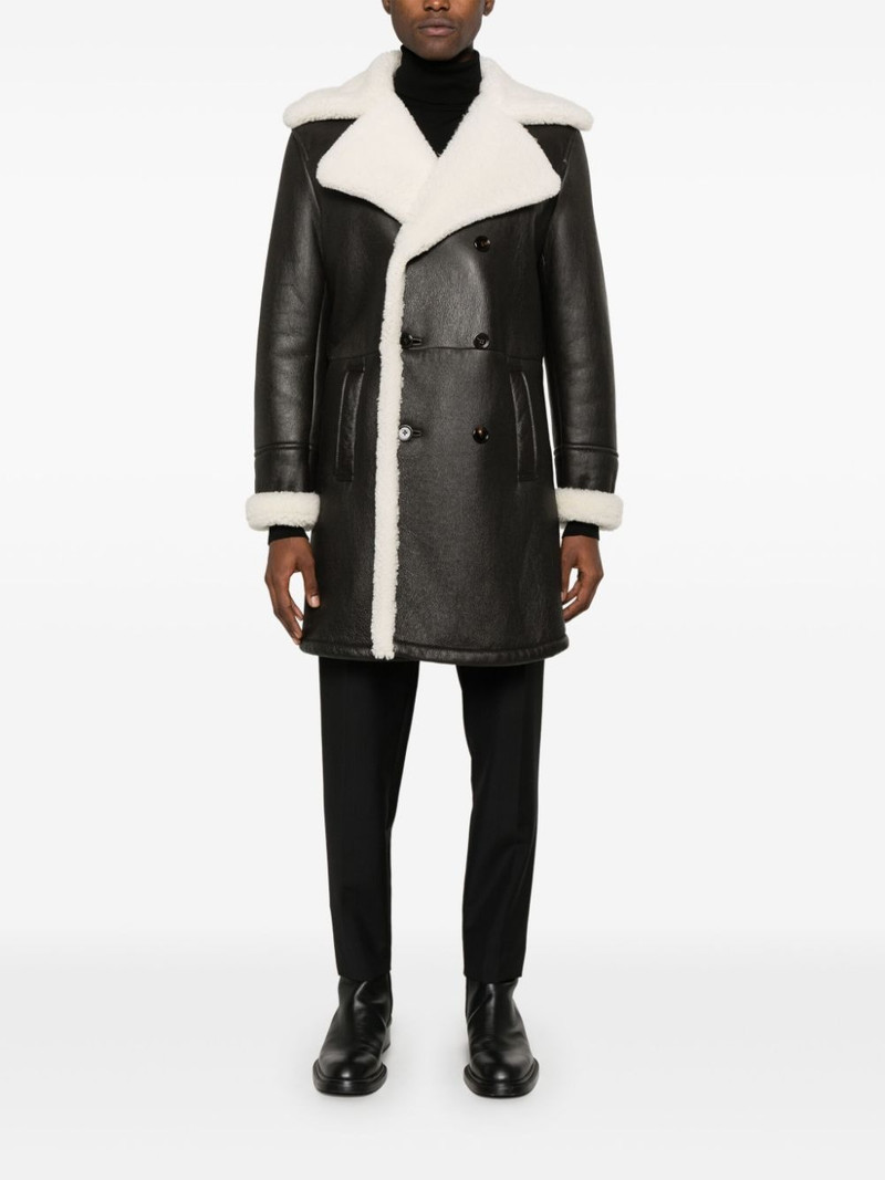 Dolce & Gabbana leather coat outlook