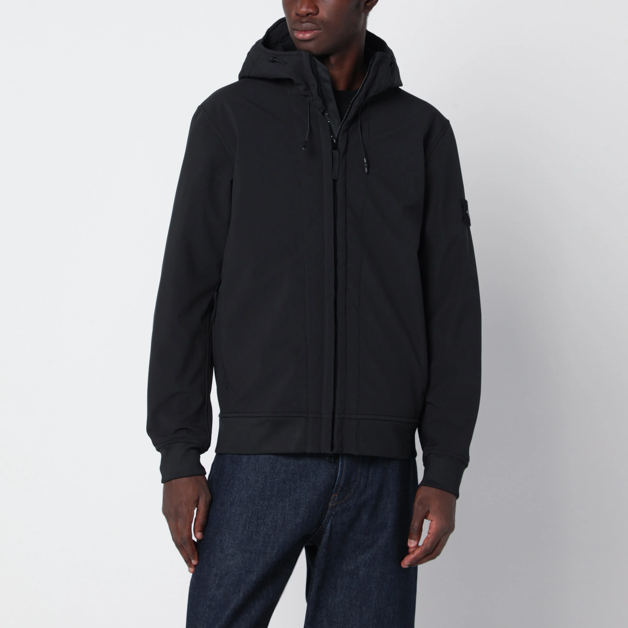Black zip-up jacket - 1