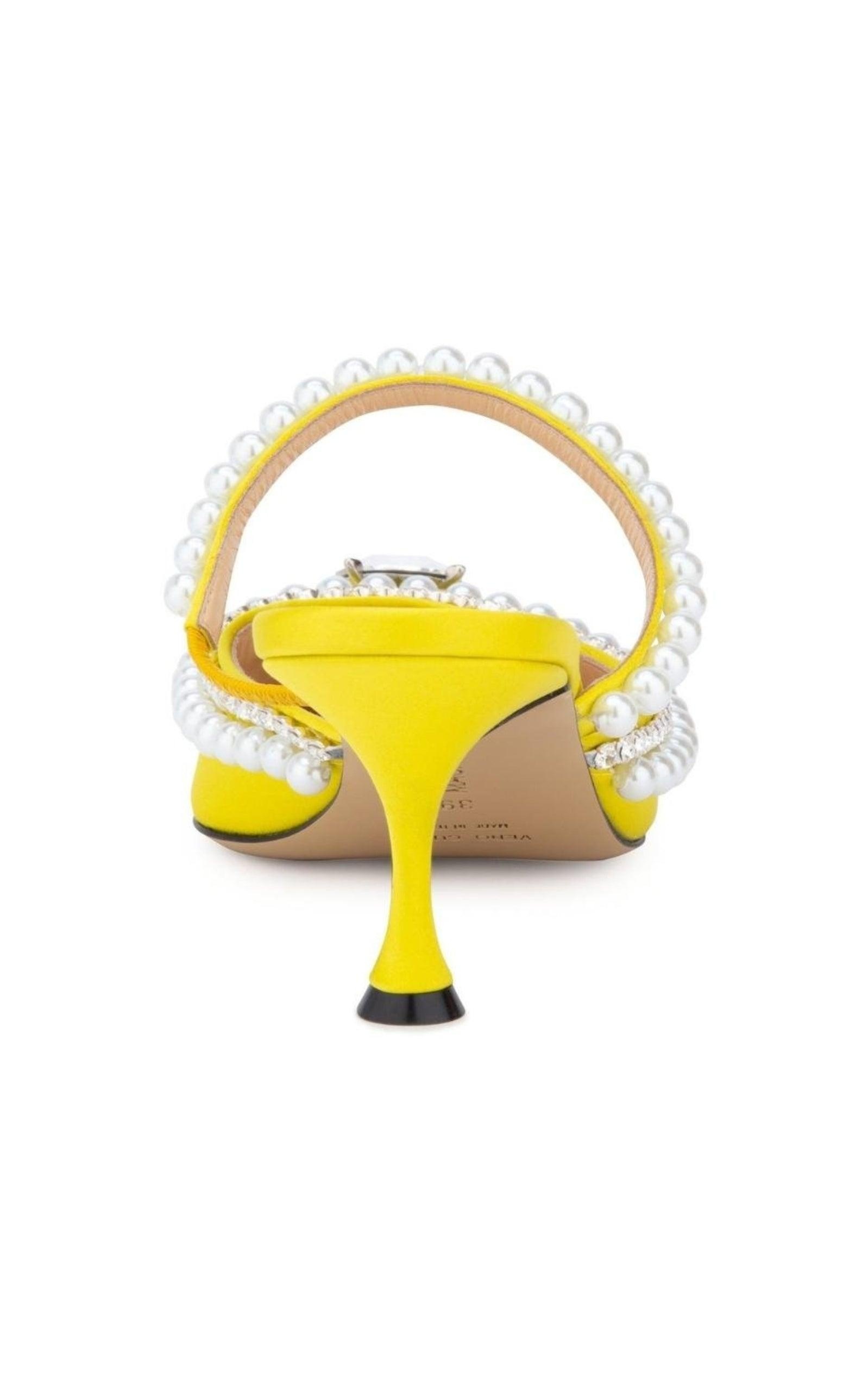 Yellow Diamond & Pearl 65 Heels - 4