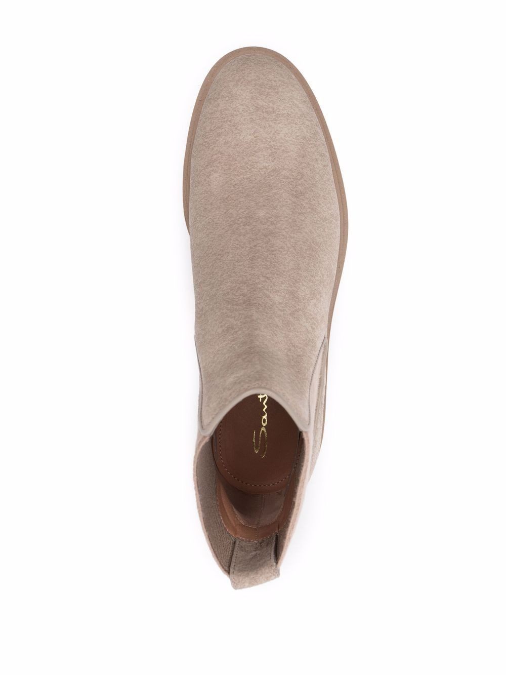 slip-on suede ankle boots - 4