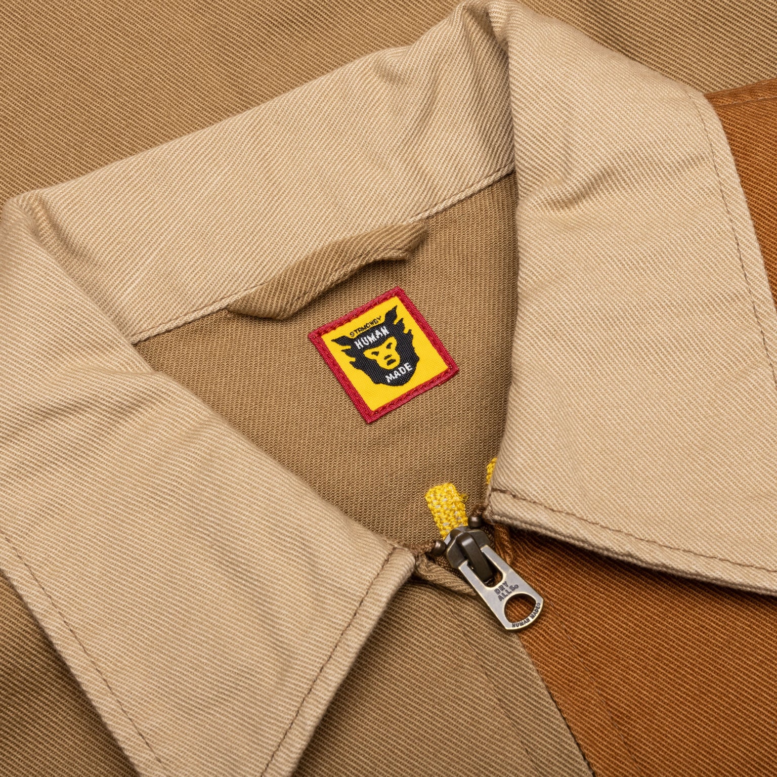 ZIP-UP WORK JACKET - BROWN - 3