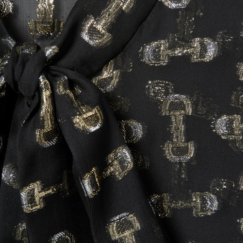 Horsebit silk fil coupé shirt 7