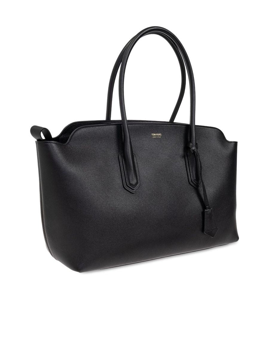 Large Leather Shopper - 3
