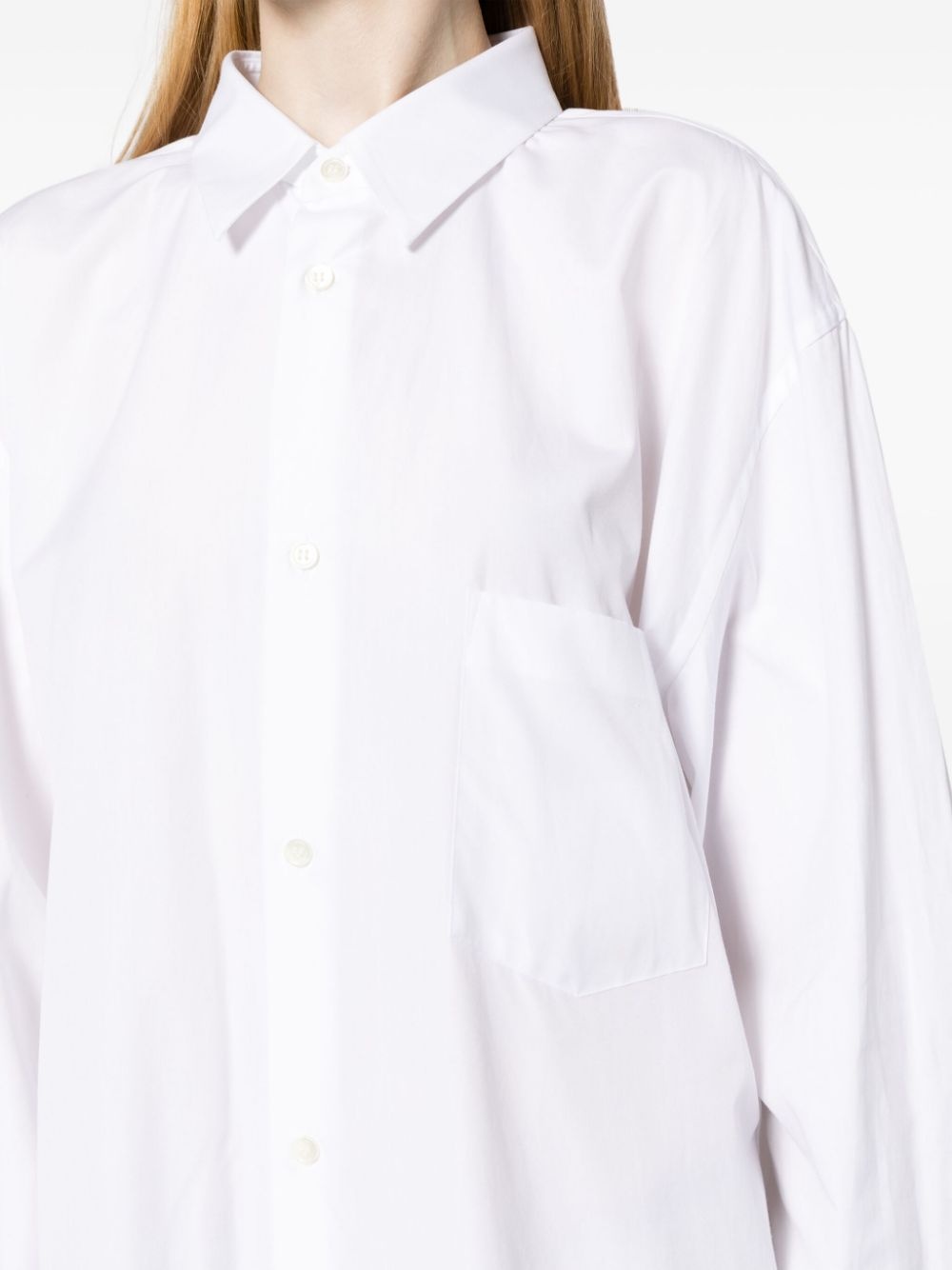 poplin midi shirtdress - 5