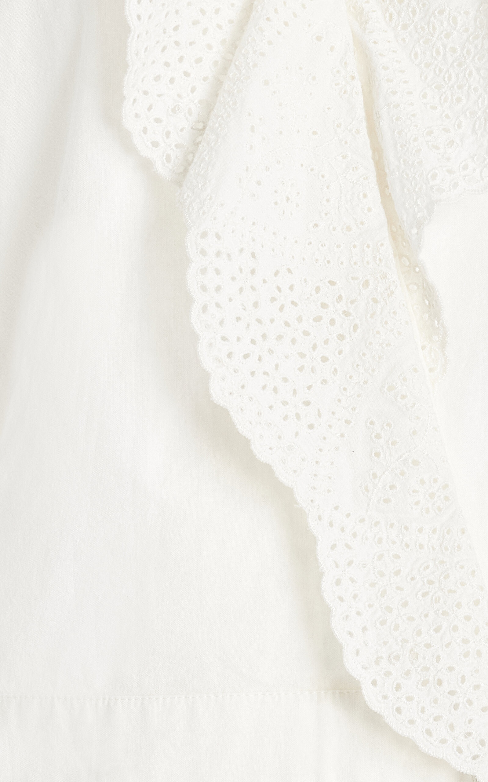Beryl Embroidered Cotton Cross-Over Top white - 5
