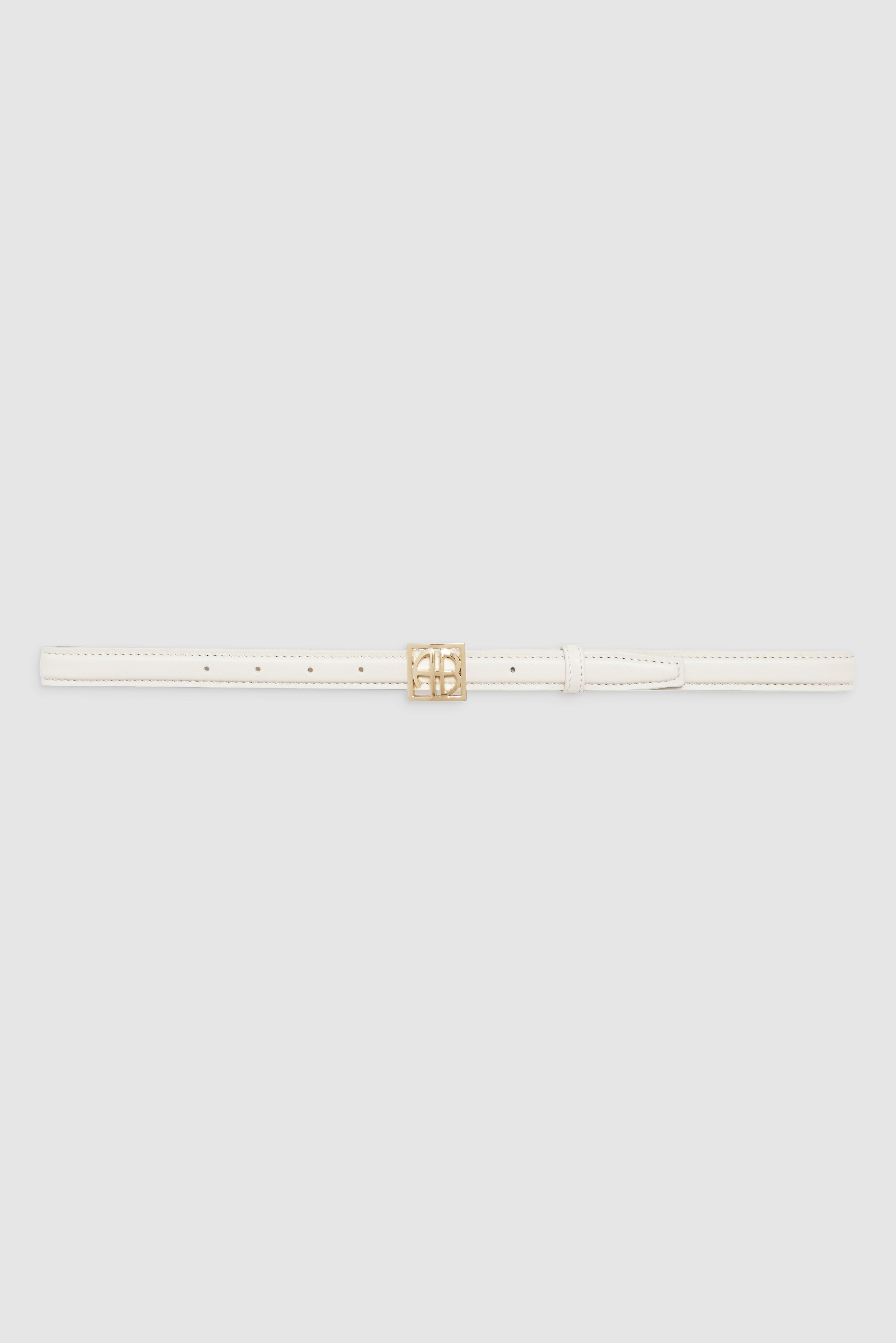 Monogram Belt - Bone And Gold - 1