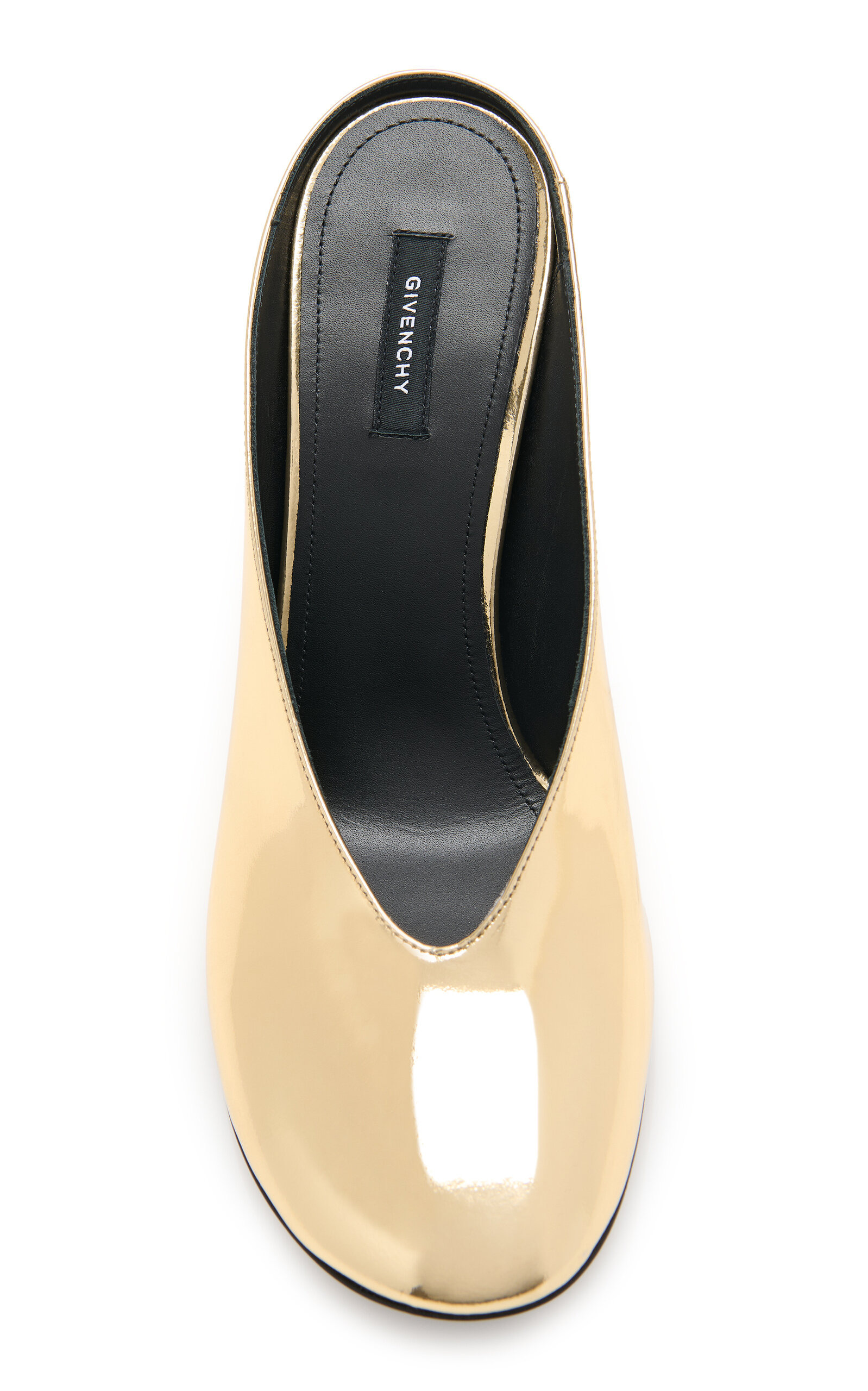 Metallic Leather Mules gold - 3