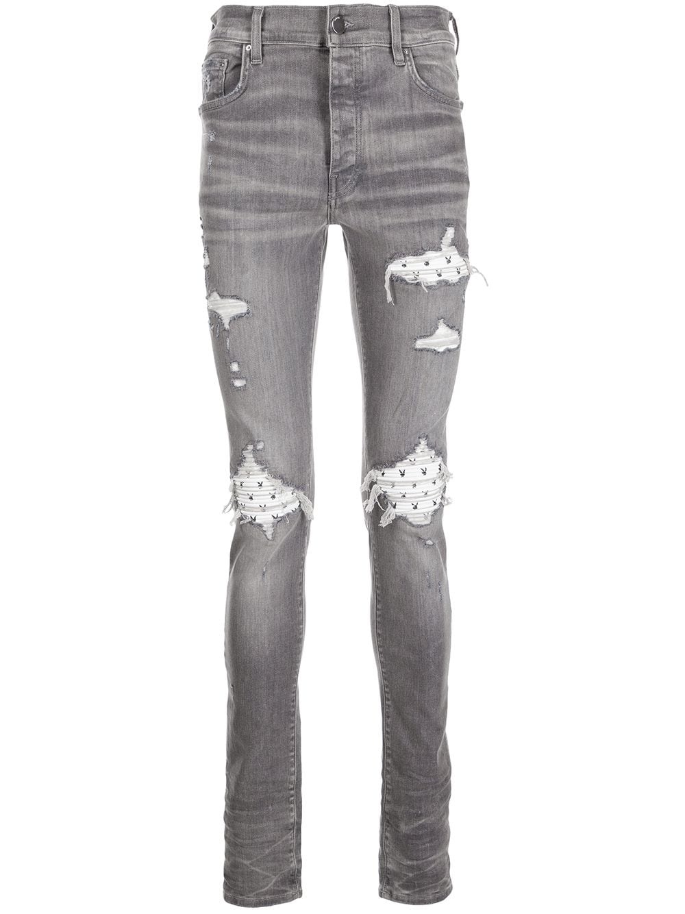 x Playboy ripped-effect skinny jeans - 1