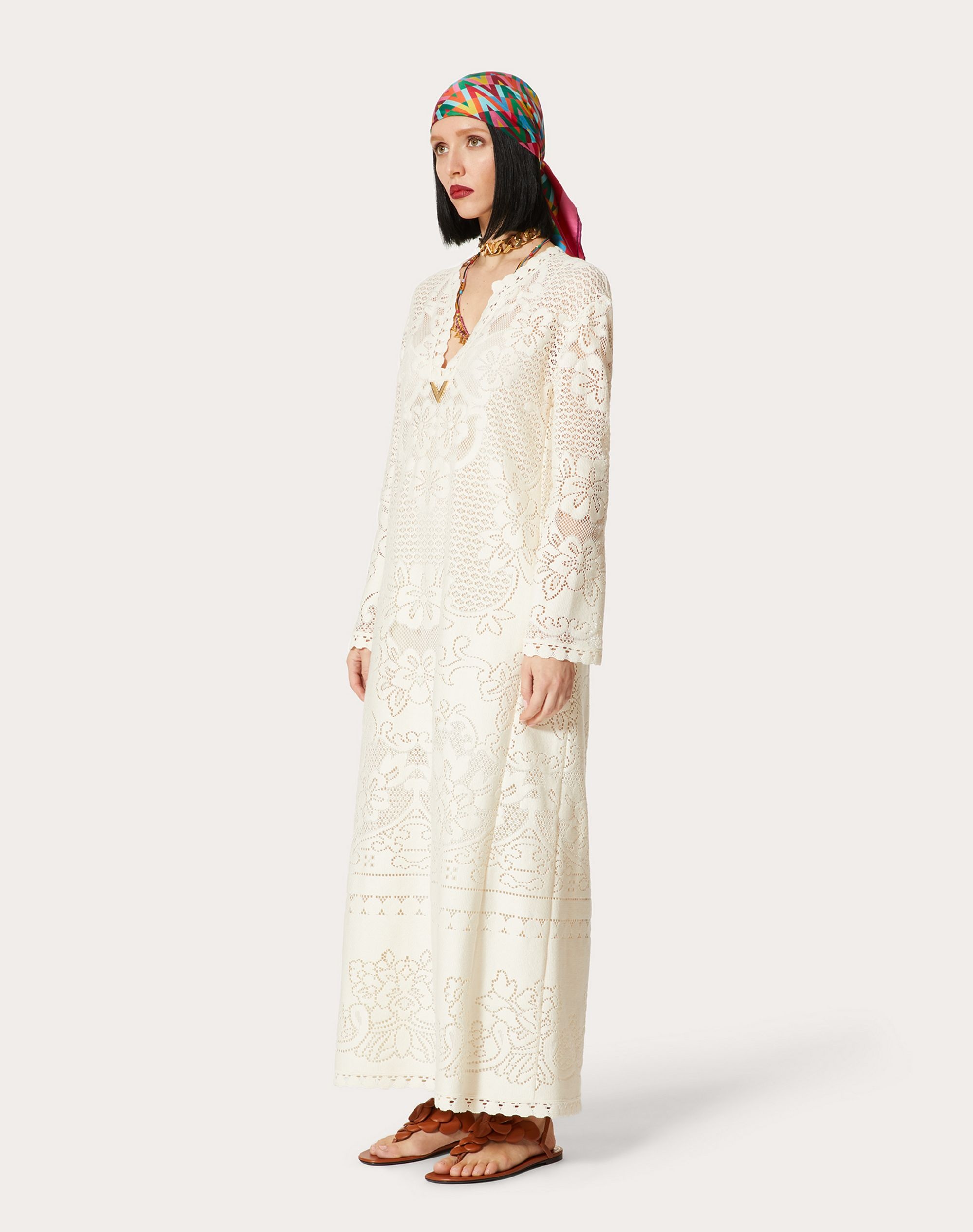 VGOLD COTTON LACE KAFTAN DRESS - 2