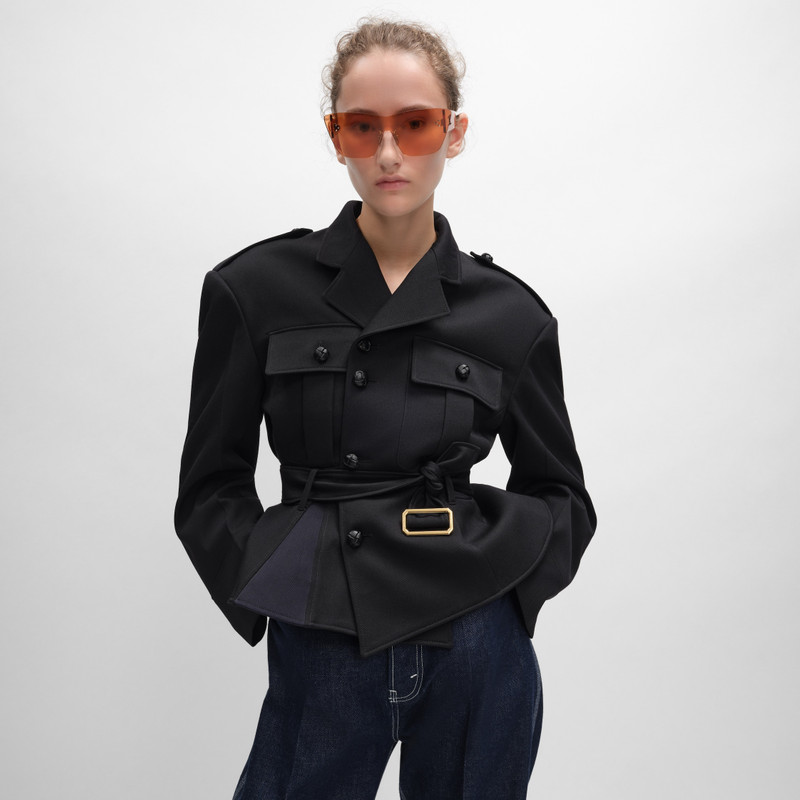 CELINE peplum jacket IN WOOL GABARDINE outlook