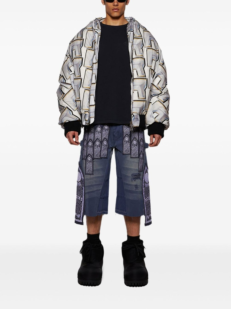 RIVINGTON roi Rebis abstract-pattern print jacket outlook